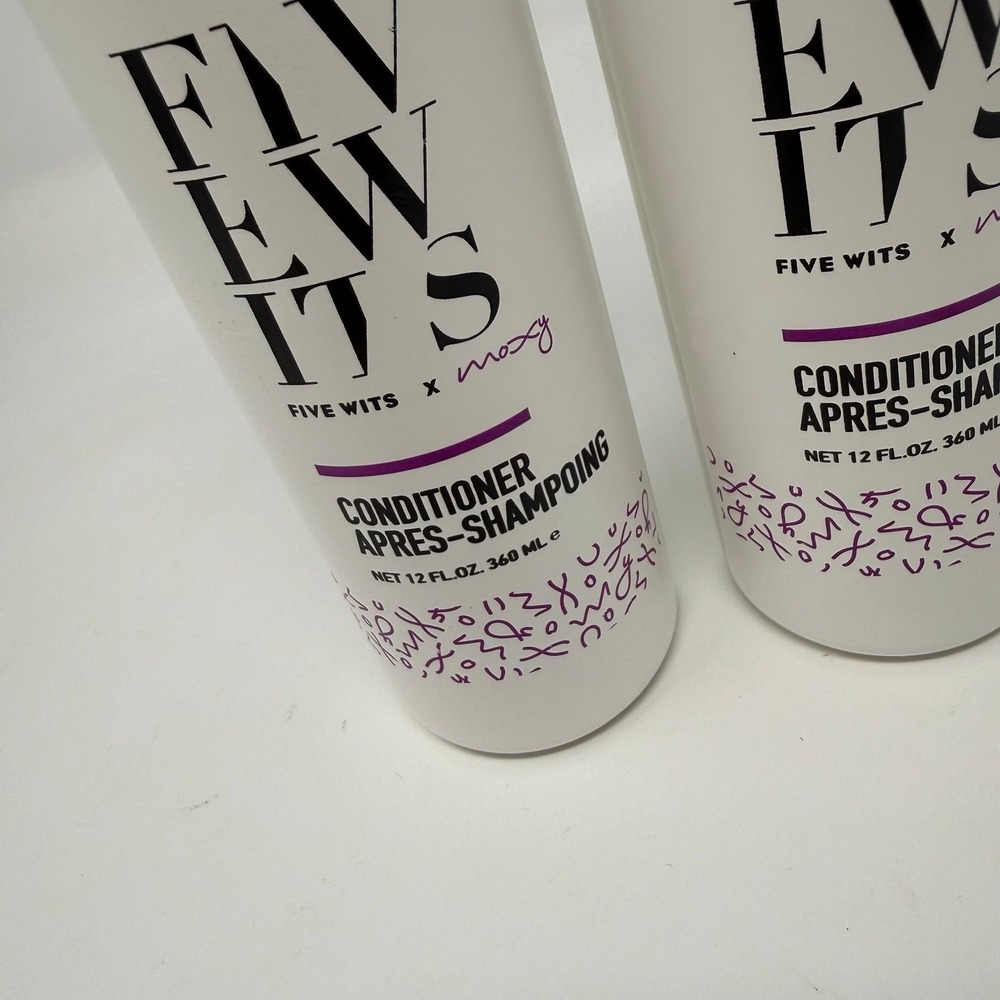 2 bottles Five Wits CONDITIONER Moxy 12oz Cosmopolitan NEW - Picture 2 of 5